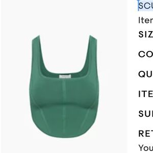 Babaton Sculpt Knit Bustier Top